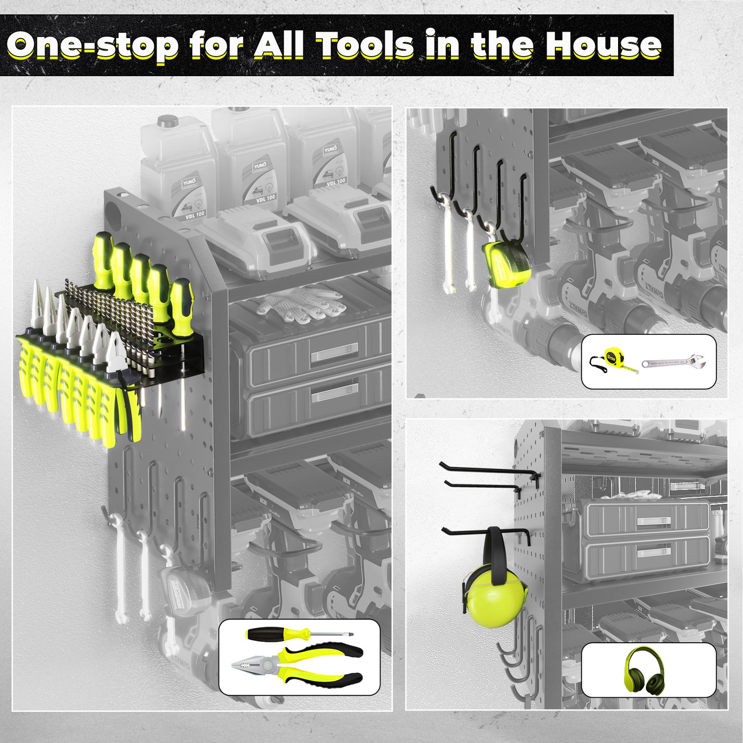 KAFAHOM TOOL STORAGE AND ORGANIZER-GREEN