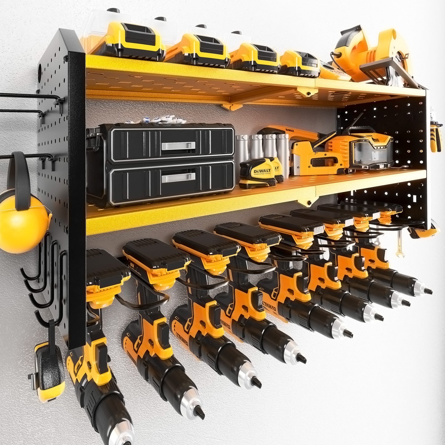 KAFAHOM TOOL STORAGE AND ORGANIZER-YELLOW