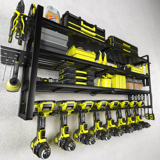 KAFAHOM 8-SLOTS POWER TOOL RACK-4LAYERS