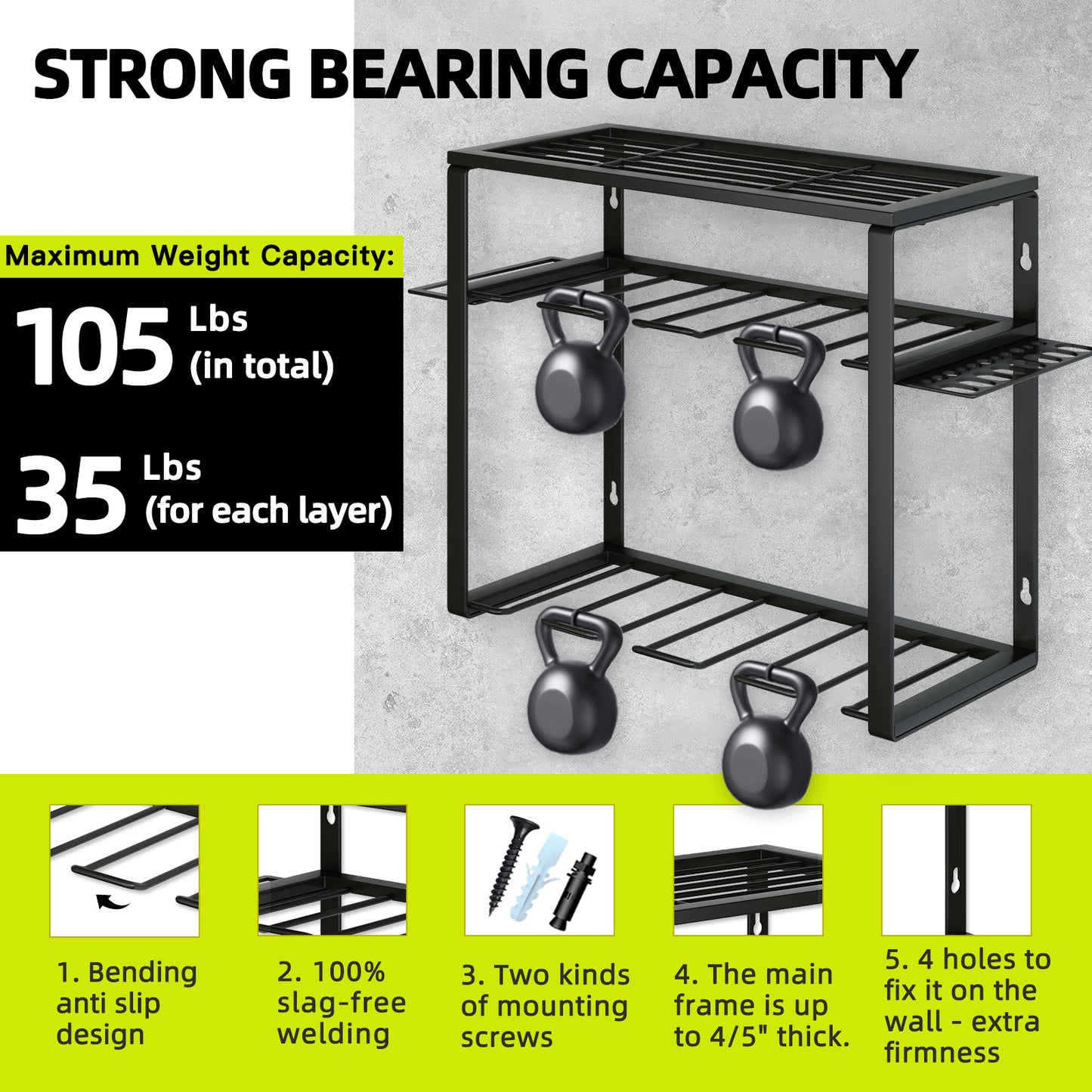 KAFAHOM POWER TOOL ORGANIZER WALL MOUNT