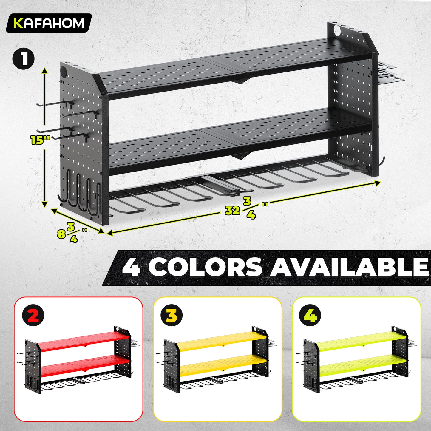 KAFAHOM TOOL STORAGE AND ORGANIZER-BLACK