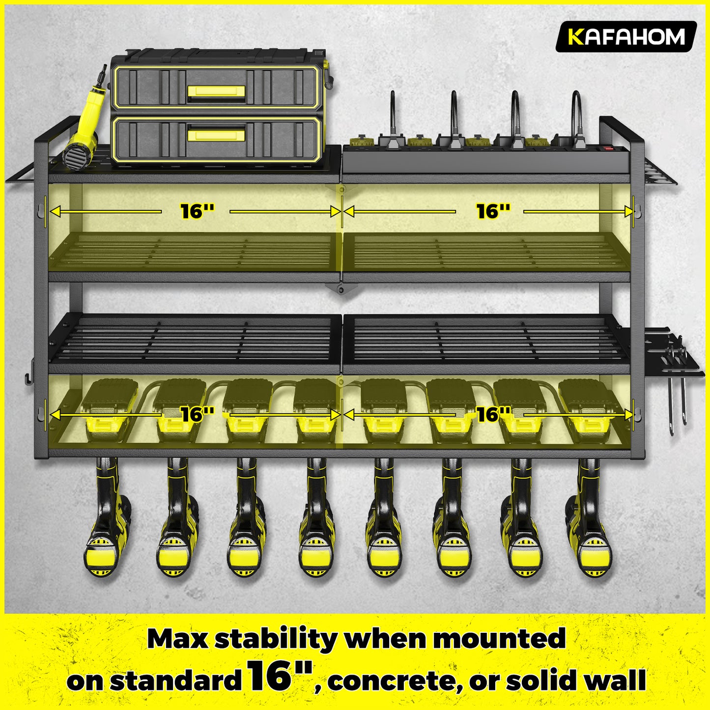 KAFAHOM EXTENDED 4-TIER RACK