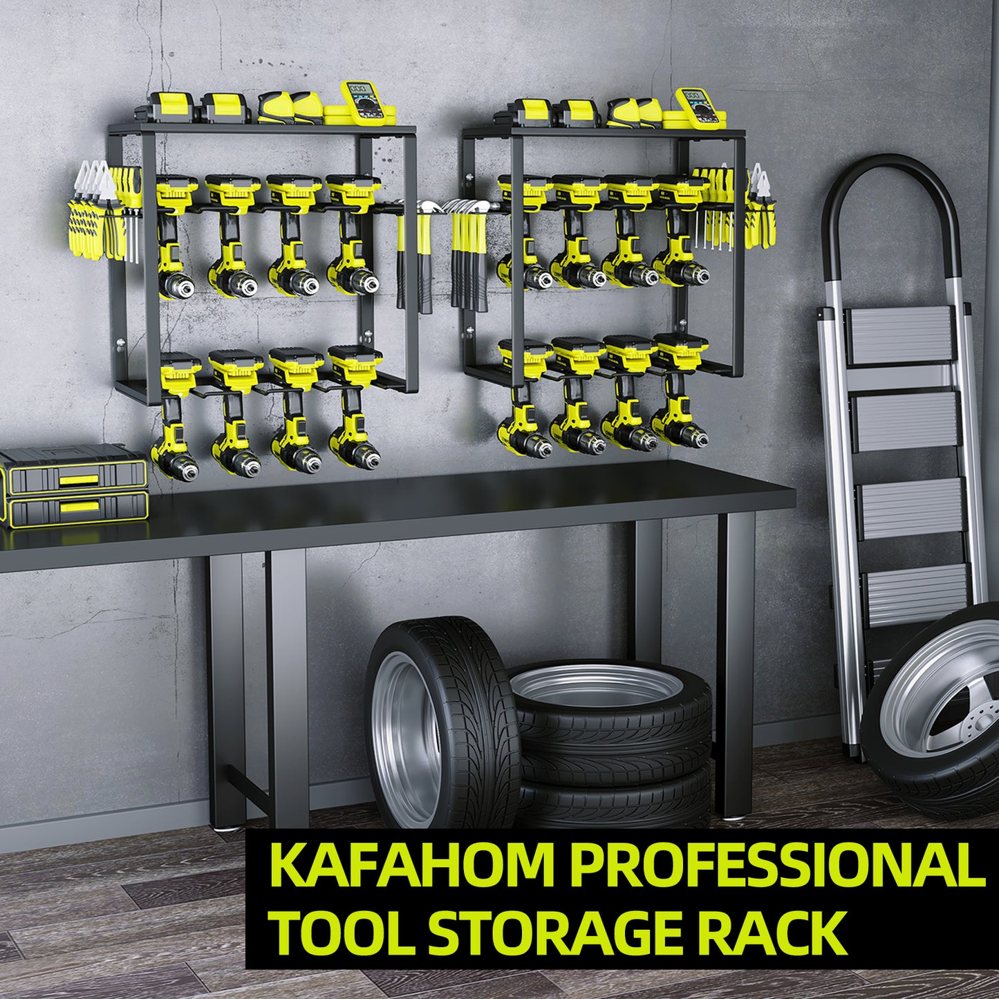 KAFAHOM POWER TOOL ORGANIZER WALL MOUNT