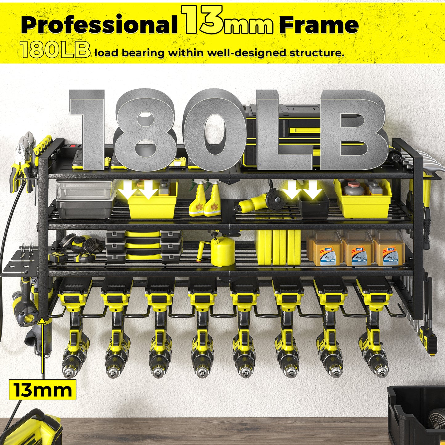 KAFAHOM EXTENDED 4-TIER RACK